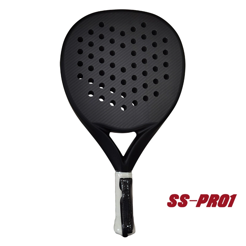 Rund form 3K kolfiber Padel Racket